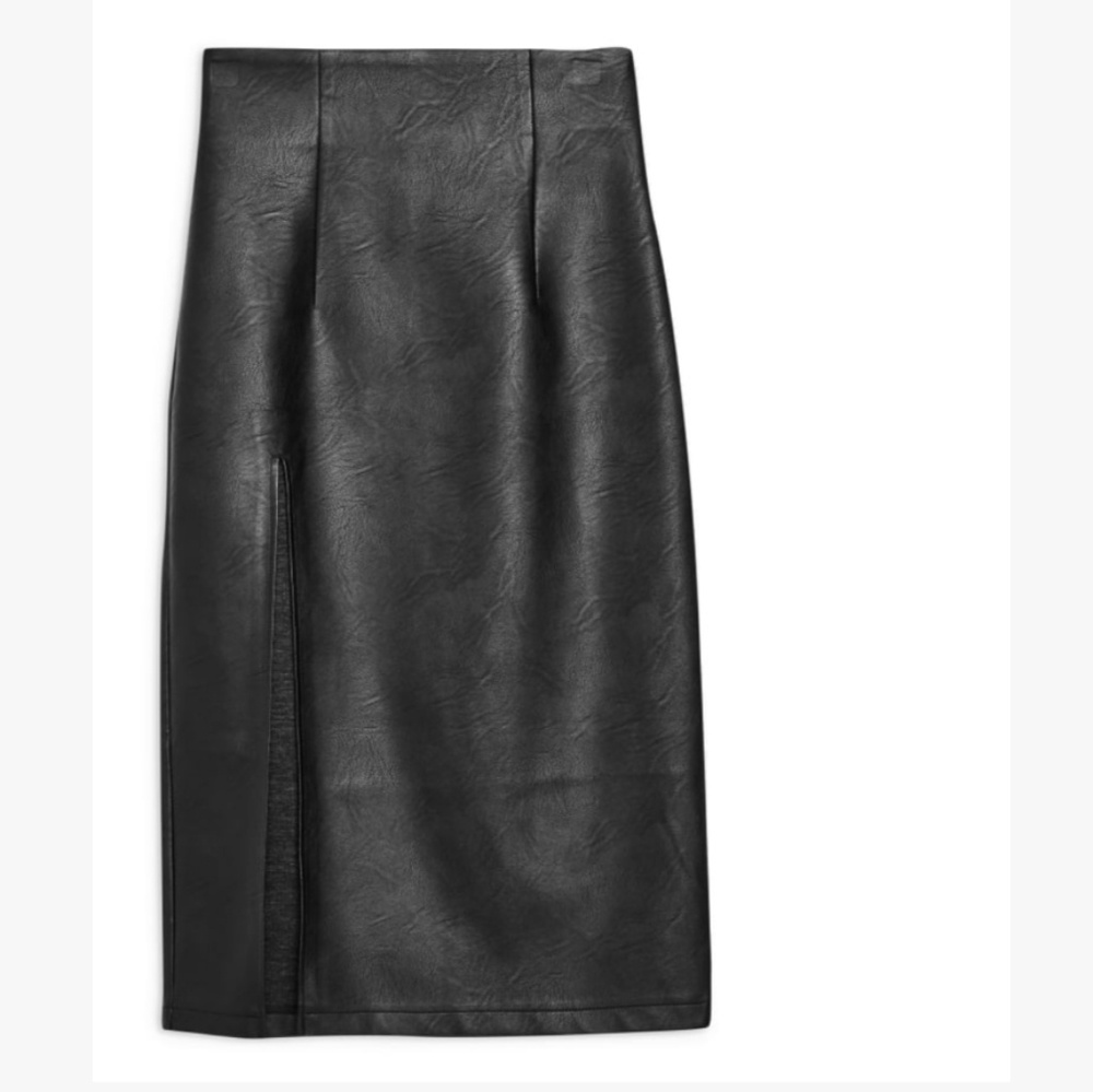 Topshop Faux Leather Pencil Skirt